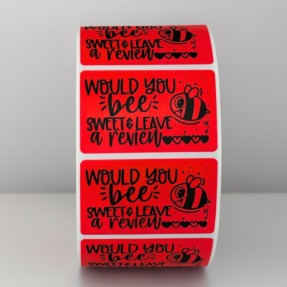 Please Leave a Review Sticker , cute thank you sticker for small business 2" - Picture 6 of 11